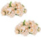 Nuptio Flores Artificiales para Centros de Mesa - 2 Piezas 36cm Diametro Flores Falsas Rosas Bolas para Centros de Mesa - Arreglos Rosas de Seda Falsas Ramo para Decoracion de Bodas