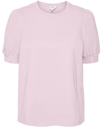 VERO MODA VMKERRY 2/4 O-Neck Top VMA JRS Noos T-Shirt, Rose/Motif Parfait, M Femmes