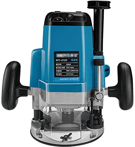 Fresadora De Corte, 2200w Velocidad Sin Carga 9000-2000r/min, Voltaje 110/220V, Regulación De Velocidad De 6 Velocidades, 6,35/9,52/12,7 Mm, Cortadora De Madera Profesional Con Accesorios