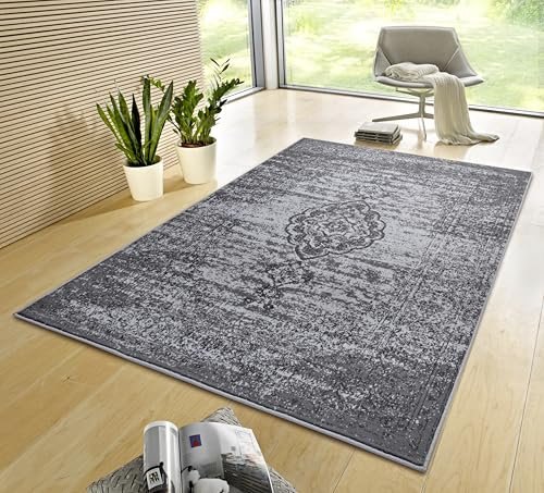 Hanse Home Gloria Orient Teppich 120x170cm – Wohzimmerteppich Mehrfarbig Vintage Teppich Orientalisches Muster für Flur, Esszimmer, Schlafzimmer, Kinderzimmer, Wohnzimmer, Küche – Mouse