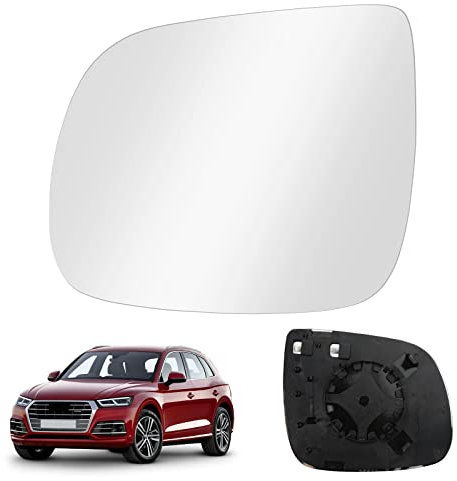 Kamanan Rückspiegelglas Spiegelglas Auto Außen Spiegelglas Ersatz Beheizbar Rückspiegelglas Spiegelglas Außenspiegel für Q5 2008-2016, für Q7 2009-2014 (Links)