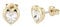 Ted Baker Han Kristall-Herz-Ohrring (Goldton/Kristall)