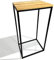 FLEXISTYLE Konsolentisch schwarz Metall Holz Eiche Industrial LOFT Design (40x80x30 EIN Regal)