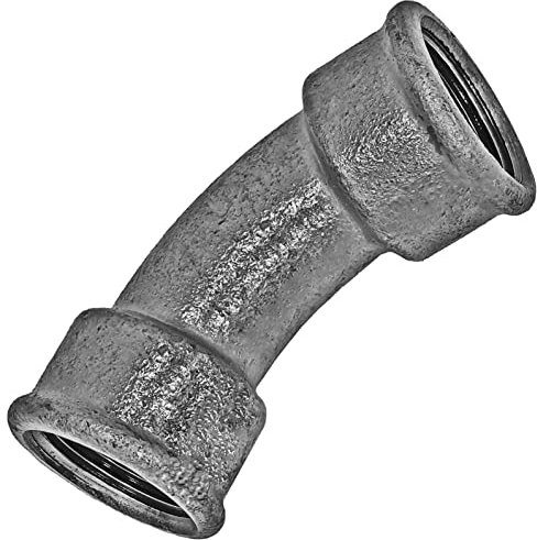 Gewinde Fitting Verschraubung aus Temperguss verzinkt - Bogen 45° mit 3/4 Rohr Zoll Innengewinde IG Nr. 41
