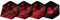 Unicorn Ultrafly.100 Plus Red Royal Flush Ultrafly Dart-Flights, rot