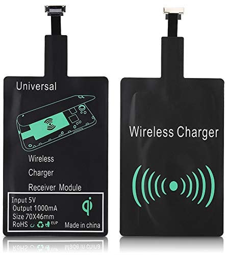 Typ C/Micro USB Wireless Charging Receiver, Qi Wireless Receiver Chip, für 10 / 6T / 7/7 Pro, für /für Oppo/für VIVO Usw (Micro-USB)