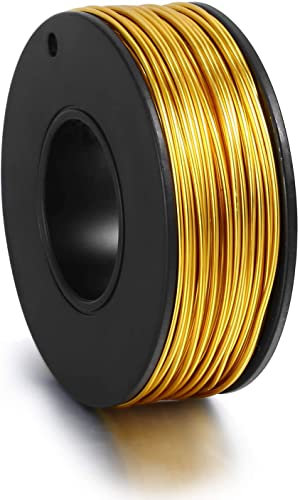 Jewelry Making & Beading Wire for Gemstone Wrapping Craft Making 18k Gold Plated Wire Cord 36 Gauge 50 feet, 15.24 Meter, 600 inches