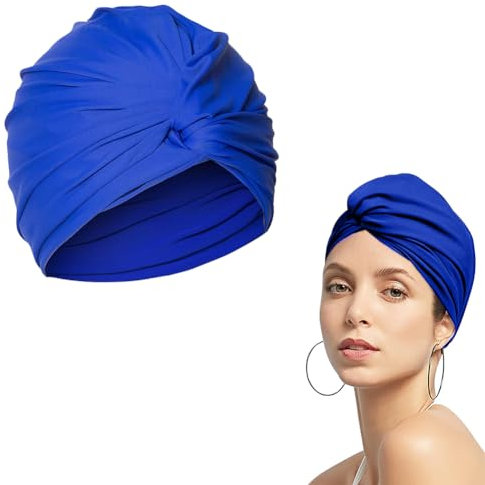 Cuffie Piscina,Cuffie Da Nuoto,Swimming Hat,Swim Cap,Cuffia Da Bagno,Cuffia Piscina Capelli Lunghi,cuffia piscina donna,Protezione dei Capelli Cuffia Nuoto,Cuffia Nuoto Elastica,Blu