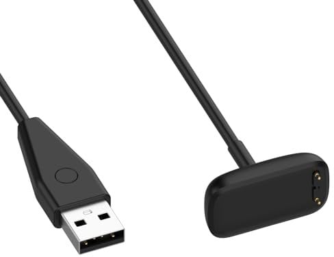 Replacement Charging Dock Cable Cord Compatible with Fitbit Chrage 6/Chrage 5/Luxe, Disscool USB Cable Charger Stand Smart Watch Accessories(1m/3.3ft)