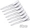 Mbsomnus Lot de 80 pinces à cheveux de 5,6 cm pour coiffer en métal - Pinces à cheveux argentées - Billet de canard - Pinces crocodiles pour femmes et filles - Nœuds de salon de bricolage