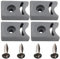 Generisch Türstopper, Anschlagpuffer, Duschtüren, Duschtürstopper mit Schraube, 4 Sätze vorgebohrter Ersatz-Schiebetürstopper, schützender Antikollisionsblock, Duschzubehör