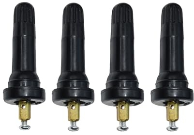 JNNJ 4 Stück TPMS-Ventilschaft, Ventilschaft Reifendrucküberwachungssystem, Snap-In Ventil Reifendrucküberwachungssystem Reifenventil(180° Flache Schneidkante)