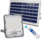 EXTRASTAR Foco Proyector LED Solar 100W con Mando a Distancia, Luz Blanca Fría 6500K, 10000Lm, Resistente al Agua IP67, para Exterior, Jardín, Patio, 1Pc