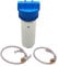 WatPass® Profi SINGLE Wasserfiltergehäuse & Anschlussset | professionelles Filtersystem aus Trinkwasser konformen Polypropylen mit hoher Druckstabilität und Durchlauf