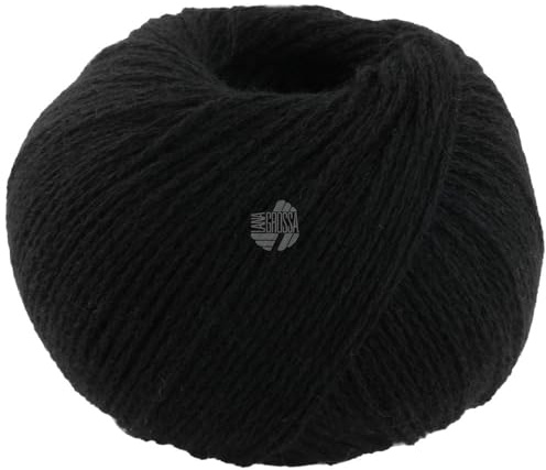 LANA GROSSA Cashmere Pure | Klassisch verzwirntes reines Kaschmirgarn | Handstrickgarn aus 100% Kaschmir | 25g Wolle zum Stricken & Häkeln | 115m Garn FB 8