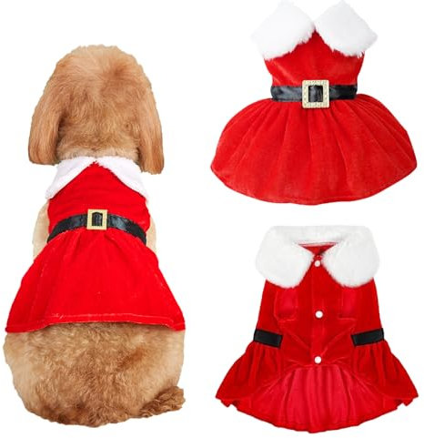 Hundekostüme Weihnachten Uieamsio Haustier Weihnachtskostüm Katze Hund Weihnachtskostüm Weihnachtskostüme Für Haustiere Für Winter Frühling Weihnachten Hundebekleidung Rot-S (M)