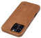Dockem Custodia in Vera Pelle per iPhone 16 Pro Max Compatibile con MagSafe - Pelle a Grana Liscia (MSGL, Marrone Chiaro)