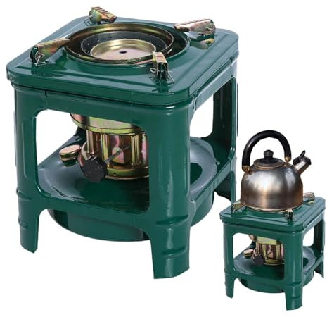 Réchaud de camping portable - Four à kérosène pratique avec 8 mèches - Réchaud à huile pour sac à dos, batterie de cuisine, réchaud de camping, réchaud de camping pour la randonnée, les aventures en