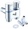 JUPPLIES Válvula de Control 1 en 2 Salidas G3/4 - Valvula Doble Escuadra Para WC - Grifo WC Grifo Doble Salida - Válvula Desviadora Doble para Bidet y Lavadora (Válvula)