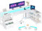 ODK Corner Desk with Drawers, 189×100 cm L Shaped Gaming Desk with LED Lights & Power Outlets, Reversible Computer Desks with Storages, White