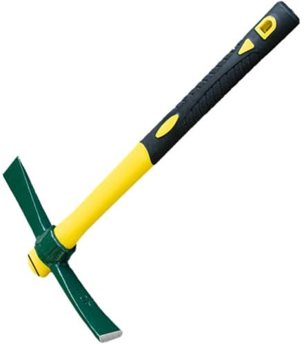 Luxylei Azada De Azadón Forjada De 15 Pulgadas, Hacha De Jardín Forjada para Desmalezar con De Fibra De Vidrio Azada De Azadón Forjada para Jardinería, Aflojar Suelo, Acampar, Plantar