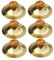 ibasenice Platillos de Dedo Platillos de Marcha para Niños Y Niñas Mini Gong Instrumento Musical Tradicional Chino Juguetes de Percusión Educativos para Niños