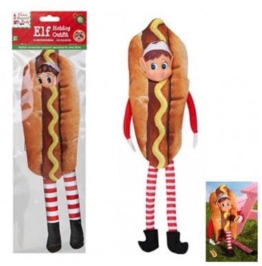 PMS International Group Plc Behavin' Badly Elf Costume - Elf Outfit Range 12 - Elf Accessories (Hot Dog Costume)