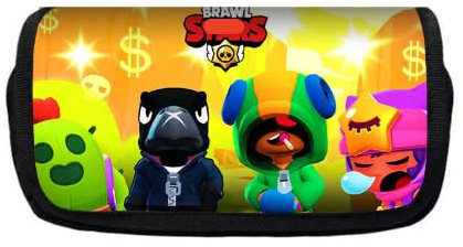 GDFJBG Braw Federmäppchen,Cartoon Federmäppchen,Federtasche,Kinder Große Kapazität Stift Tasche, Doppel-Reißverschluss, für Teenager Studenten Büro Schulbürobedarf