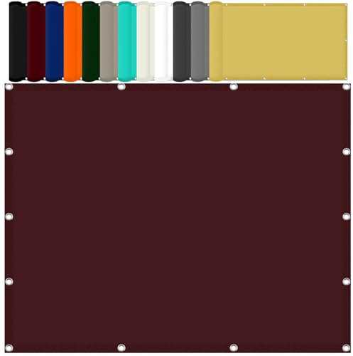 Voile Ombrage Rectangulaire Étanche 200 x 320 cm Imperméable Protection UV 98% Rayons Ombrage Pergola avec Cordons Filet Dombrage pour Patio Jardin Terrasse Extérieur, Vin Rouge