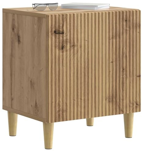 vidaXL Nachttisch 2 pcs Artisan-Eiche 43 x 34,5 x 50 cm Holzwerkstoff, Geräumiger Vintage-Nachttisch, ideal zur Wohnungsorganisation, rechteckiges Design, platzsparender Schrank