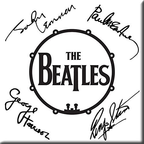 The Beatles Signed Drum Logo Official Fridge Magnet