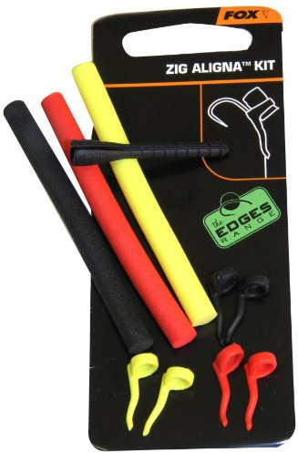 Fox Zig Aligna Kit 6x Sleeves 3x Zig foam 1x Montierhilfe für Zig Rig zum Karpfenanglen, Zigrig, Karpfenrig, Karpfenmontage
