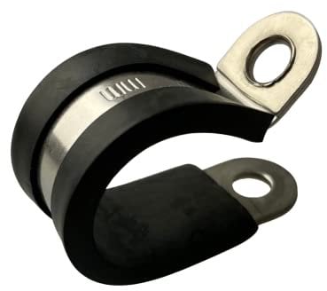 TR Fascette stringitubi passacavi gommate (5 Pezzi) 18mm in Acciaio Inox