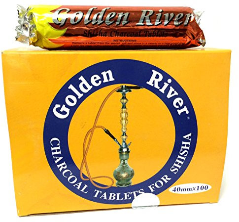 Golden River 4 x 10 Rollen Shisha Kohle 400 Tabs 40mm, Selbstzünder Angebot