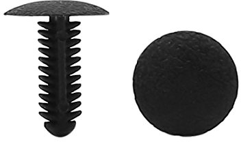 sourcingmap 40Pcs Black Car Door Rivets Bumper Trim Panel Retainer Clip 6mm