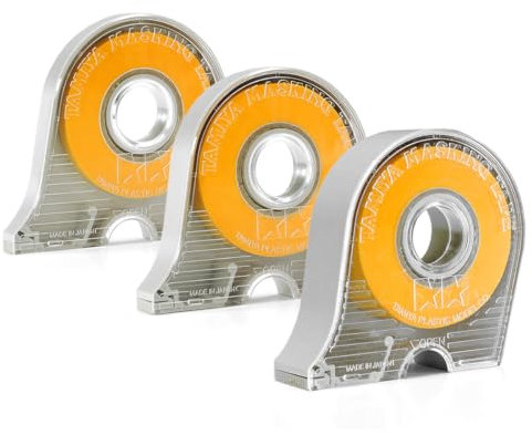 Tamiya Abdeckband mit Spendern, 6 mm & 10 mm & 18 mm, 3er Set, aus Japan