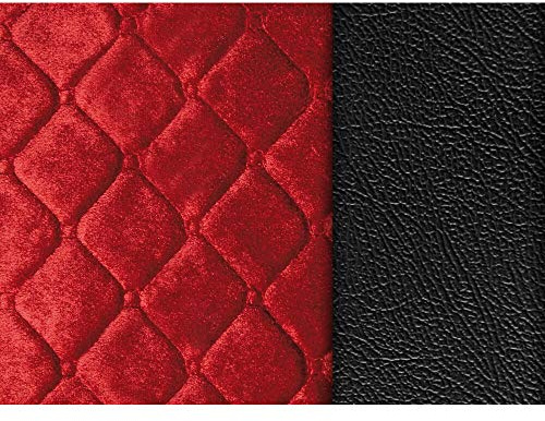 LAMPA 97850 Universal Sitzschonbezug Vorne Kunstleder Polyester Schwarz Rot