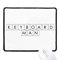 DIYthinker Tastatur Man Non-Slip Mousepad Spiel Büro Schwarz Titched Kanten Geschenk