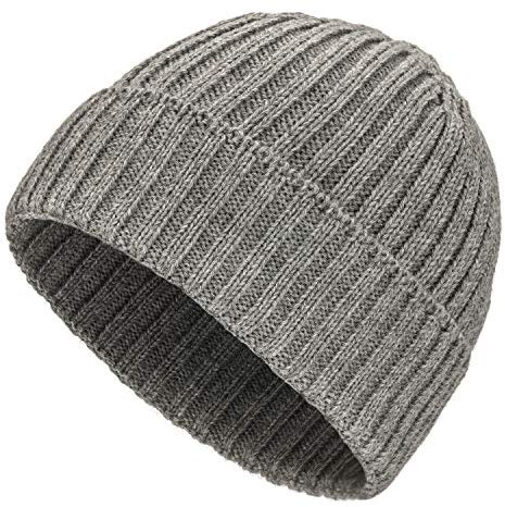 Weiche Damen & Herren Alpaka Mütze aus 100% Alpaka Wolle in 10 Farben - Hochwertige Winter Strickmütze/Beanie Wollmütze von HansaFarm, Hellgrau - NFA10, Einheitsgröße