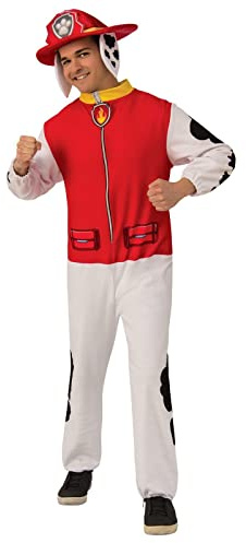 Rubie's Men's Paw Patrol Adult Marshall Costume Jumpsuit
