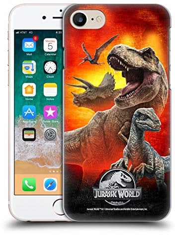 Head Case Designs Officially Licensed Jurassic World Dinosaurs Key Art Hard Back Case Compatible With Apple iPhone 7/8 / SE 2020 & 2022