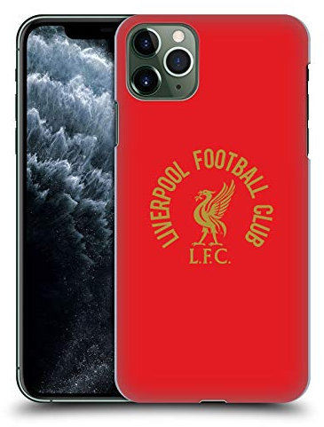 Head Case Designs Officially Licensed Liverpool Football Club Gold LFC On Red Liver Bird Hard Back Case Compatible With Apple iPhone 11 Pro Max