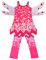 Lito Angels Mia and Me Kostüm Kleid Kinder Mädchen mit Flügel und Hose Verkleidung Cosplay Pink Größe Gr. 8-9 Jahre 134