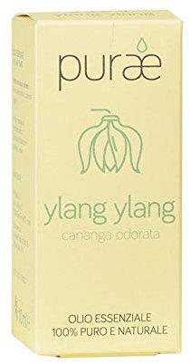 Purae Olio Essenziale Ylang Ylang Cananga Odorata 100% Puro e Naturale, 10ml