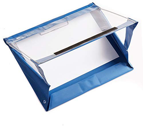 Paperdry Blau A4 Querformat Wasserfestes Klemmbrett, Kälteresistent, Dickeres PVC, 18 Monate Garantie