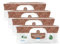 Gifrer Lingettes Nettoyantes à l'Huile d'Olive Vierge Lot de 3 x 70 Lingettes + 1 Paquet Offert