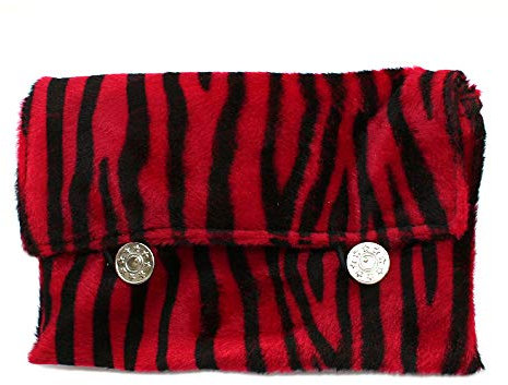 Tabaktasche Zigarettenetuis Tabak Rollen, Yolo Boden, Maße: 18 x 13cm, Zebra rot / schwarz