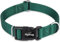 Hyhug Design Classic Basic Nylon Dog Collar, Can Install Dog Tag (Large, Dark Green)
