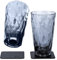 silwy® Hightech-Kunststoff-Magnet-Gläser inkl. Metall-Nano-Gel-Pads – rutschfeste Campinggläser, Boot- und Yachtzubehör (Longdrink // Grey // 0,3 l)