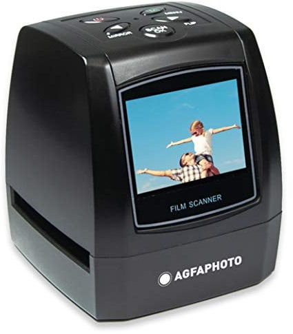 AgfaPhoto Photo-Realiview AFS100 – Digitaler Film-Scanner 35 mm/135 und Dias (10 MP, LCD-Bildschirm, 2,4 Zoll), Schwarz